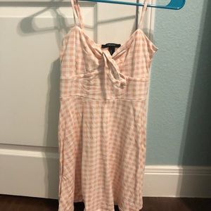 Forever 21 Gingham Keyhole Dress